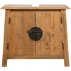 Image de vidaXL Armoire basse de salle de bain en pin massif 70x32x63 cm