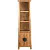 Image de vidaXL Armoire haute de salle de bain en pin massif 48x32x170 cm