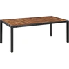 Image de vidaXL Salon de jardin 9 pièces poly rotin acacia massif noir