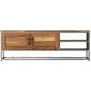 Image de vidaXL Armoire TV teck recyclé et acier 120x30x40 cm