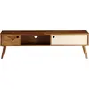 Image de vidaXL Armoire TV 140x30x40 cm en bois massif d'acacia