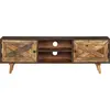 Image de vidaXL Armoire TV en bois massif de manguier 140x30x45 cm