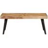 Image de vidaXL Table basse en bois massif de manguier 90x55x36 cm