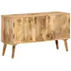 Image de Vidaxl - Buffet En Bois De Mangue Avec 2 Motifs Ethniques Finement Sculptés