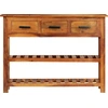 Image de vidaXL Buffet avec 3 tiroirs 110x30x80 cm bois massif