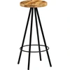 Image de vidaXL Tabouret de bar 4 pcs. Bois massif de manguier