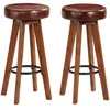 Image de Vidaxl - 2 Tabourets Idéaux Hauts Pour Bars Ou Cuisine Avec Siège En Bois