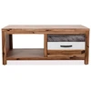 Image de vidaXL Table basse en bois massif d'acacia 90x50x37,5 cm