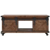 Image de vidaXL Table basse en bois massif de sapin 91x51x38 cm brun