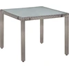 Image de vidaXL Ensemble de jardin 5 pièces avec coussins Poly Rattan Gris