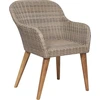 Image de vidaXL Chaises de jardin avec coussins 2 pcs. Poly rotin brun