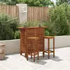 Image de vidaXL Ensemble table de bar et chaises 3 pièces en acacia massif