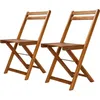 Image de Vidaxl - Chaises De Bistro D'Extérieur Lot De 2 Bois D'Acacia Solide