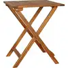 Image de vidaXL Ensemble bistrot 3 pièces pliable avec coussins en bois massif d'acacia