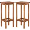 Image de Vidaxl   Tabourets De Bar Lot De 2 En Bois D'Acacia Massif   Hauteur D'Assise 74 Cm   Résistants Aux Intempéries   Assemblage Facile