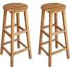 Image de Vidaxl - Tabourets De Bar Lot De 2 Bois D'Acacia Massif