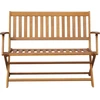 Image de vidaXL Banc de jardin 120 cm en bois massif d'acacia