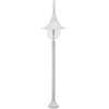 Image de vidaXL Borne d'éclairage de jardin E27 120 cm aluminium blanc