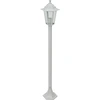 Image de vidaXL Borne d'éclairage de jardin 6 pcs. E27 110 cm aluminium blanc