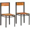 Image de vidaXL Chaises de salle à manger 2 pcs. Bois massif d'acacia