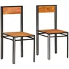 Image de Chaises À Manger Lot De 2 Bois D'Acacia Solide Vidaxl