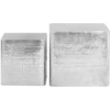 Image de vidaXL Tables basses 2 pcs. argenté aluminium