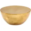 Image de vidaXL Table basse en aluminium martelé 70x30 cm laiton