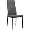 Image de vidaXL Chaises de salle à manger 4 pcs. Tissu gris clair