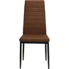 Image de vidaXL Chaise de salle à manger 2 pcs. Marron Tissu