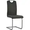 Image de vidaXL Chaise cantilever 2 pcs. Gris Similicuir