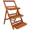 Image de Vidaxl 3-tier Plant Stand 50x63x80 Cm Solid Acacia Wood