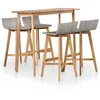 Image de Ensemble À Manger D'Extérieur 5 Pcs Bois D'Acacia Solide Vidaxl