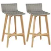 Image de Vidaxl - Tabourets De Bar Lot De 2 Bois D'Acacia Solide
