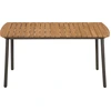 Image de vidaXL Table basse 150x90x72 cm en bois massif d'acacia et acier