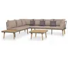 Image de Vidaxl - Salon De Jardin 4pcs Et Coussins Bois D'Acacia Solide Marron