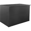Image de Vidaxl - Boîte De Rangement De Jardin Noir 150x100x100 Cm Résine Tressée