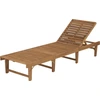 Image de vidaXL Chaise longue pliante en bois massif d'acacia
