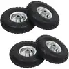 Image de Vidaxl - Roue De Diable 4 Pcs Caoutchouc 4.10/3.50-4 (260 X 83 Mm)