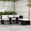 Image de Vidaxl - Salon De Jardin 4 Pcs Résine Tressée Marron