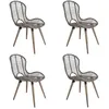 Image de Vidaxl - Chaises À Manger Lot De 4 Marron Rotin Naturel