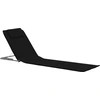 Image de vidaXL Tapis de plage pliable 2 pièces acier et tissu noir