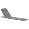 Image de vidaXL Tapis de plage pliable 2 pcs. acier et tissu gris