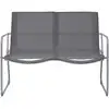 Image de vidaXL Ensemble de salon de jardin 4 pièces tissu et acier gris