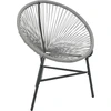 Image de vidaXL Chaise de jardin en rotin gris