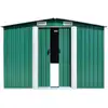 Image de vidaXL Abri de jardin 257x298x178 cm métal vert