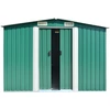 Image de vidaXL Abri de jardin 257x392x181 cm métal vert
