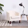 Image de Fauteuil Beige Tissu Vidaxl