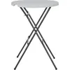 Image de vidaXL Table haute pliante blanche 80x110 cm HDPE