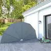 Image de Vidaxl Auvent Latéral Pliable De Terrasse Gris 200 Cm