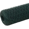 Image de vidaXL Clôture en fil de fer acier avec revêtement PVC 25x1,5 m vert